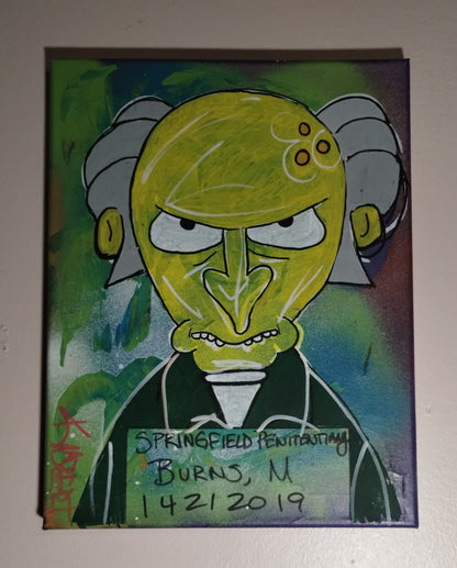 Montgomery Burns Mug Shot